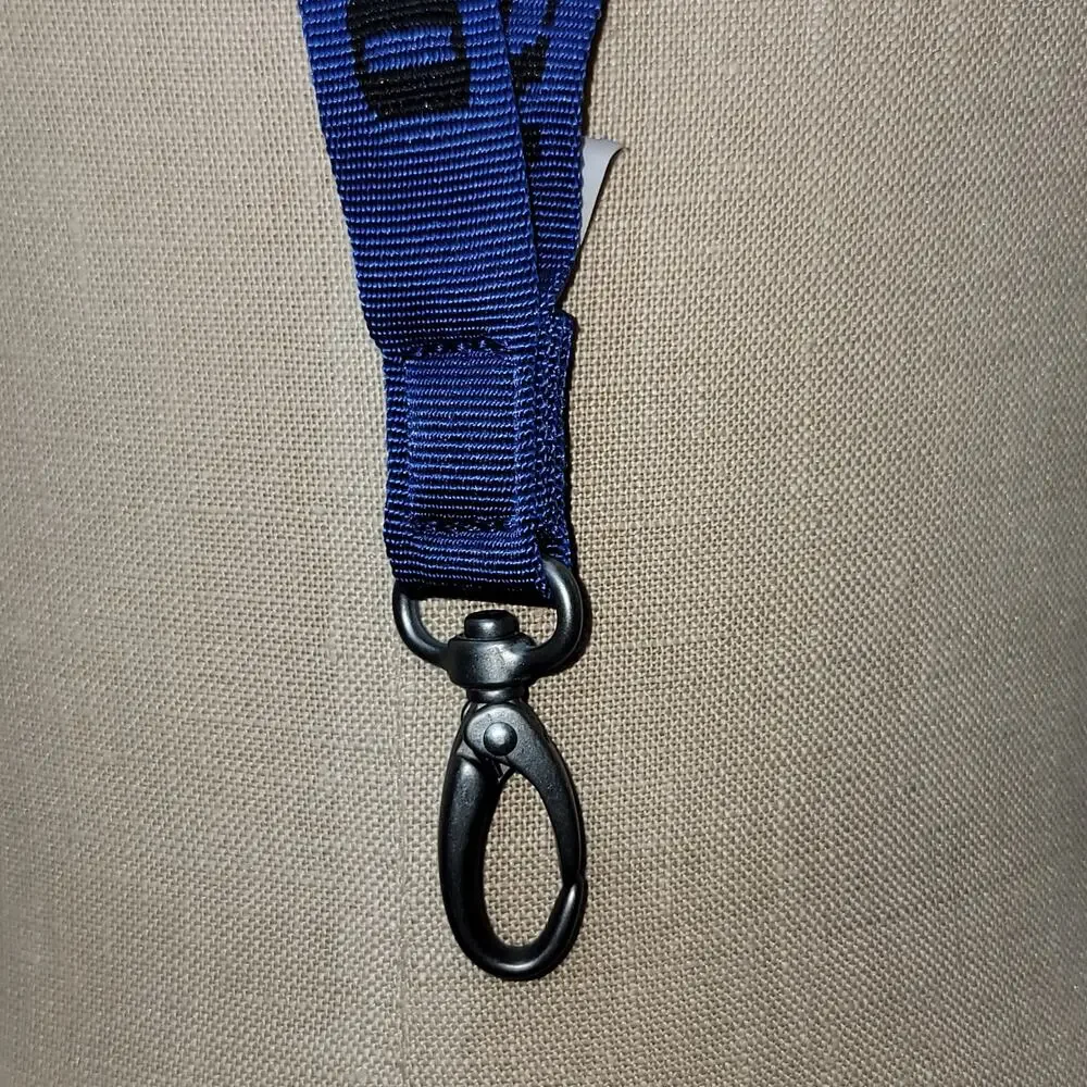 Oakley Blue & Black Lanyard w/ Clip